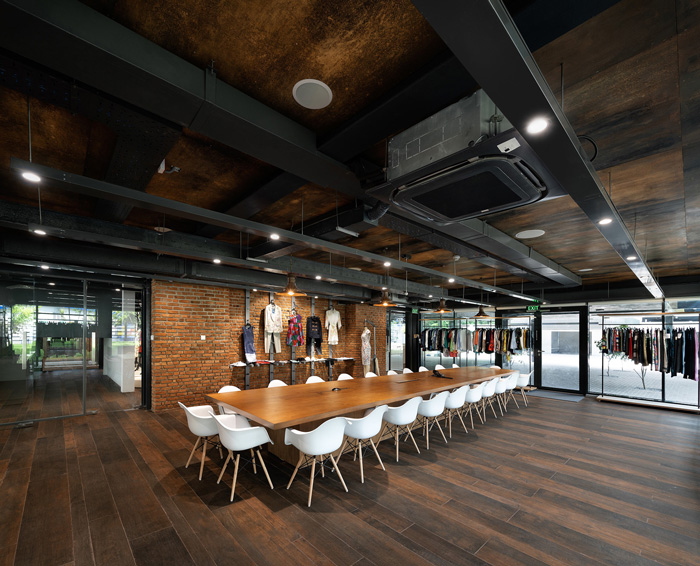 服装工厂办公室装修设计效果图