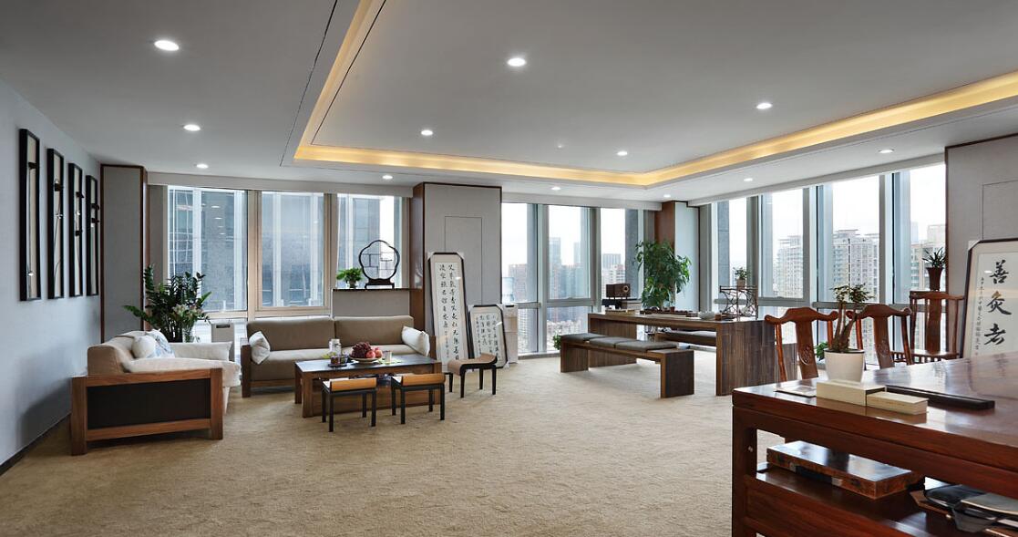 长宁兆丰广场办公室设计效果图（古典风格）