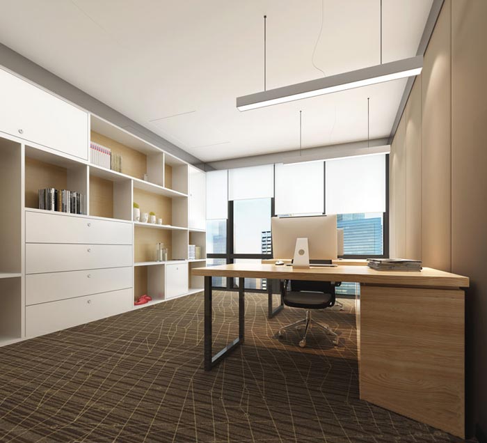 松江贸易公司办公室设计装修效果图