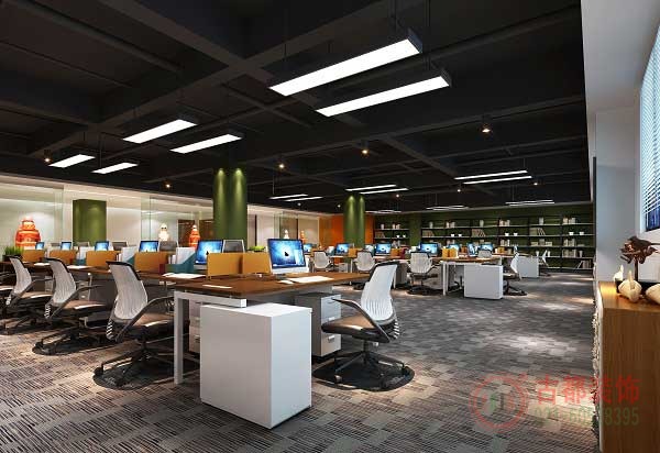 长宁6000平大型写字楼装修效果图