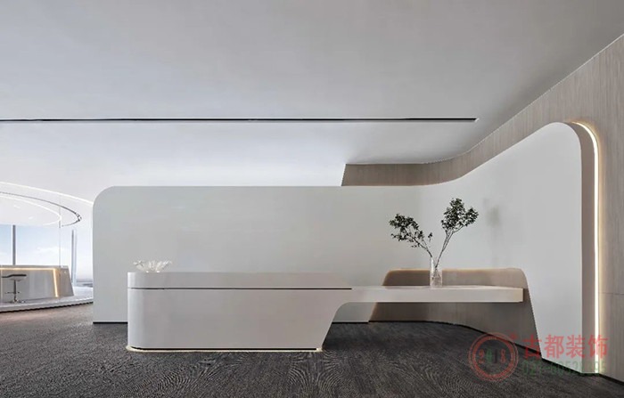 1100平米商务类金融公司办公装潢设计效果