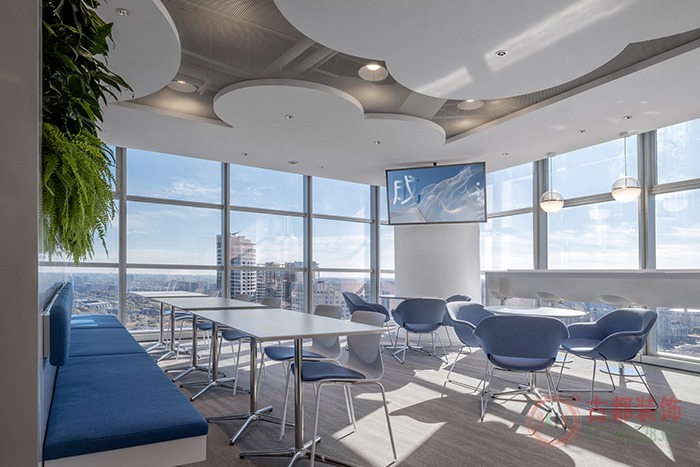 2000平金融公司总部办公室装潢设计效果