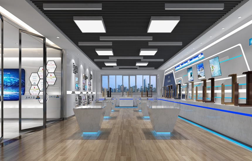 闵行莘庄科技馆展厅装修效果图