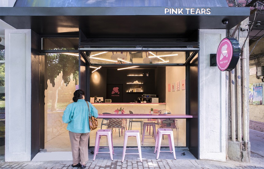 黄浦区甜品冰淇淋店门面装修设计