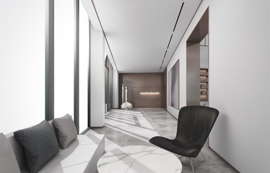 青浦区现代简约售楼部装修设计效果图