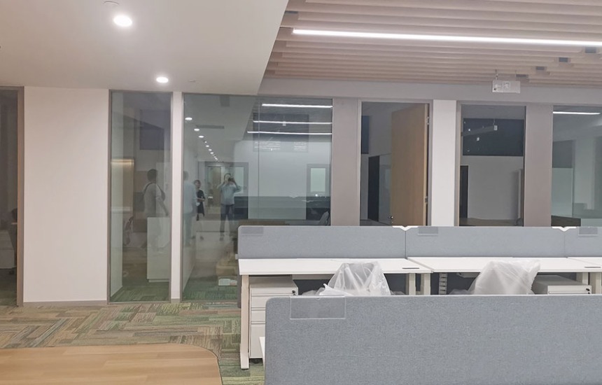 空气环保公司办公室装修设计