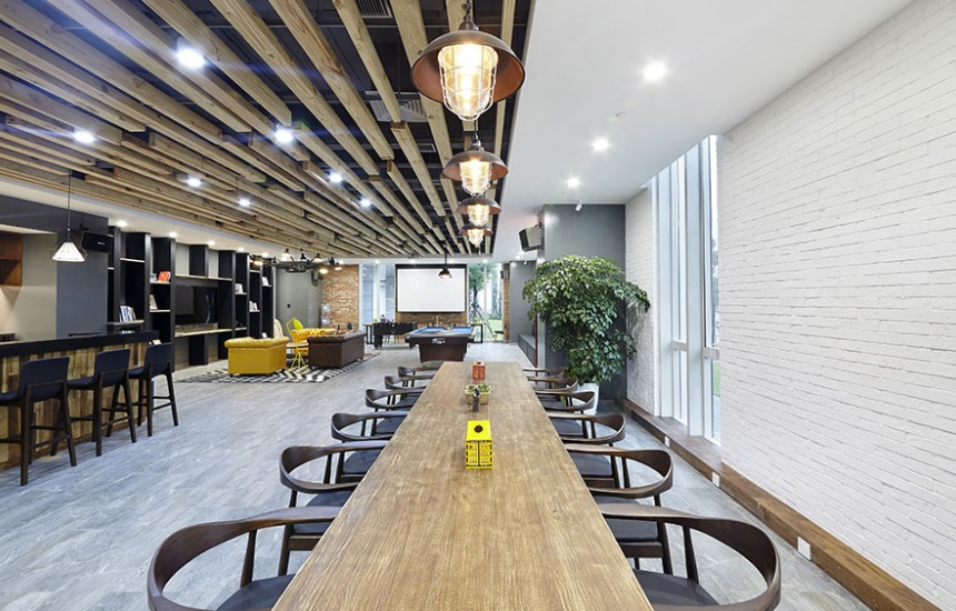 青浦区节能环保公司办公室装修设计