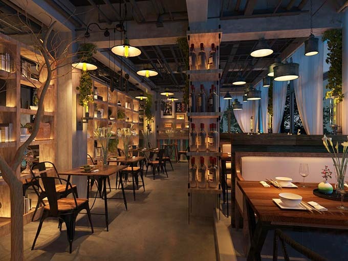 中式古典韵味餐厅装修设计