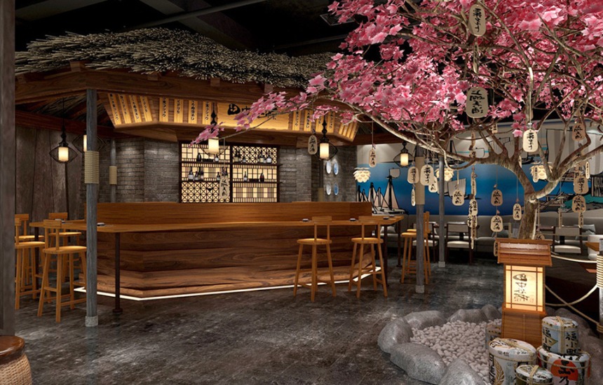 日式料理餐厅装修设计