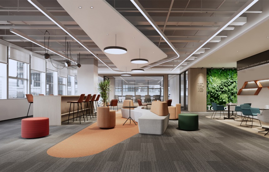 青浦区出版社公司办公室装修设计