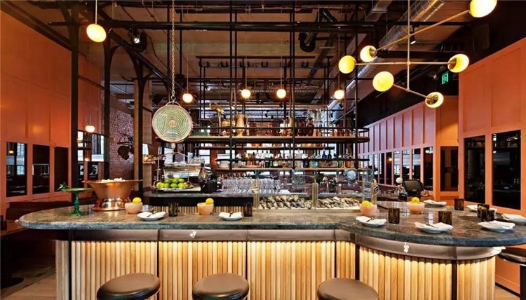 欧式复古工业风酒吧装修设计