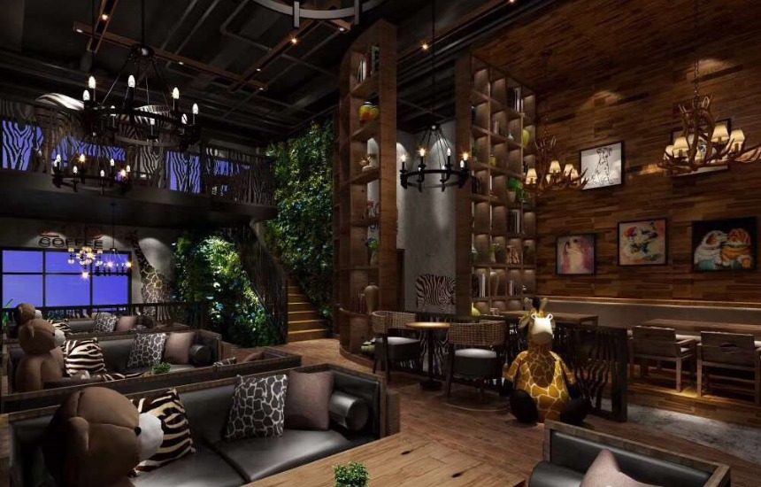 树林系咖啡厅装修设计