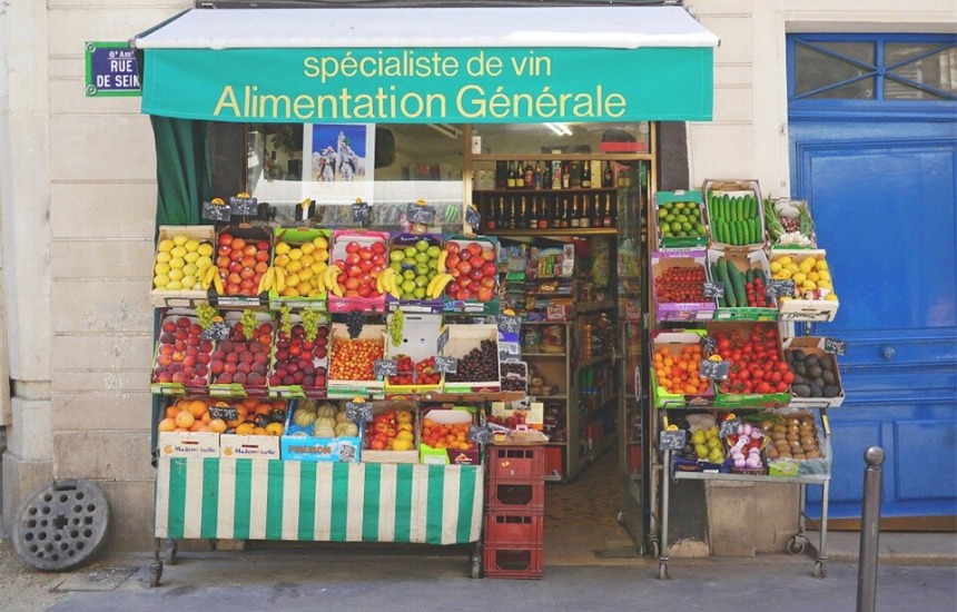 欧式小型水果店装修设计