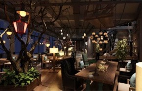 古典森林系咖啡厅办公室装修