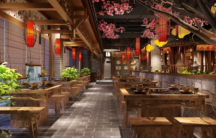 中式古典餐饮店装修设计