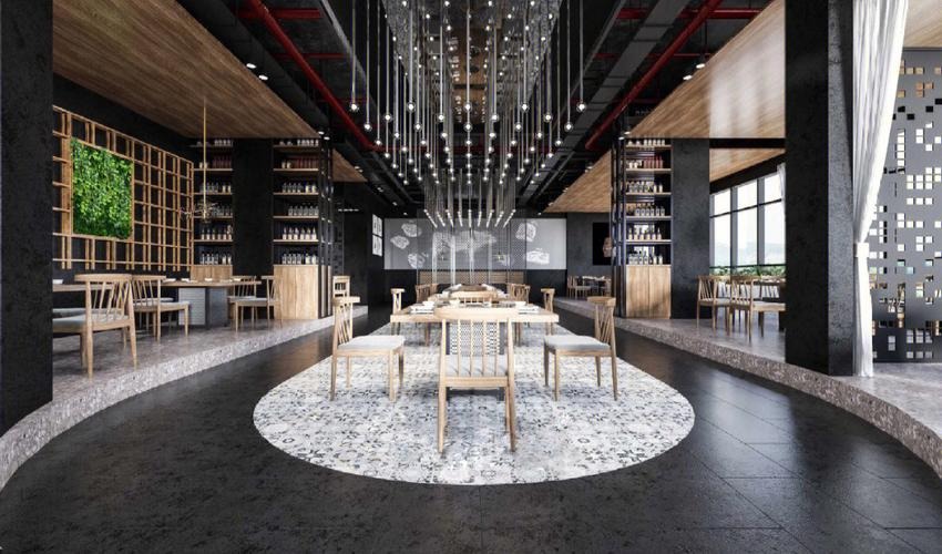 小区工业风咖啡厅装修设计