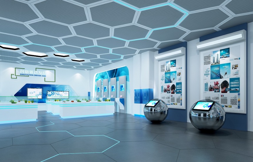 智能科技展厅体验馆设计装潢图