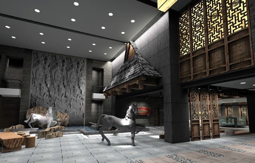 2000平美容养生会所装修效果图