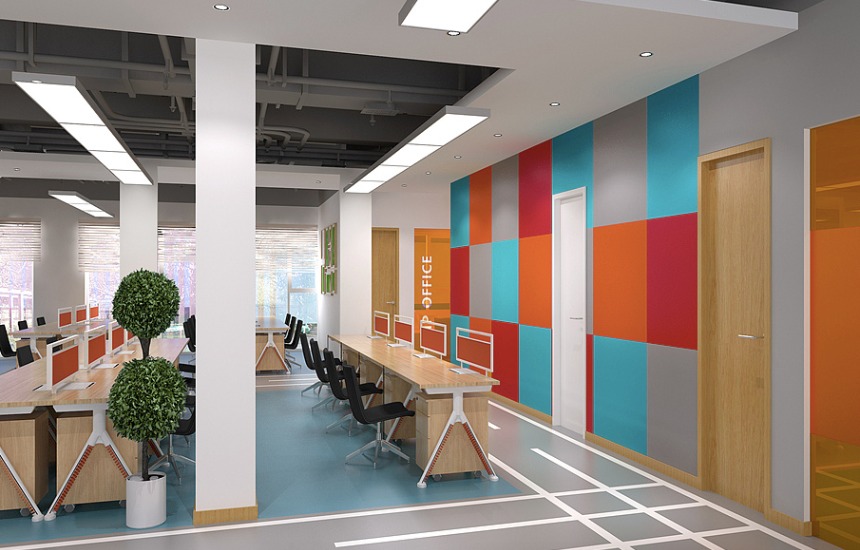 上海浦东张江办公室装修游戏公司办公室效果
