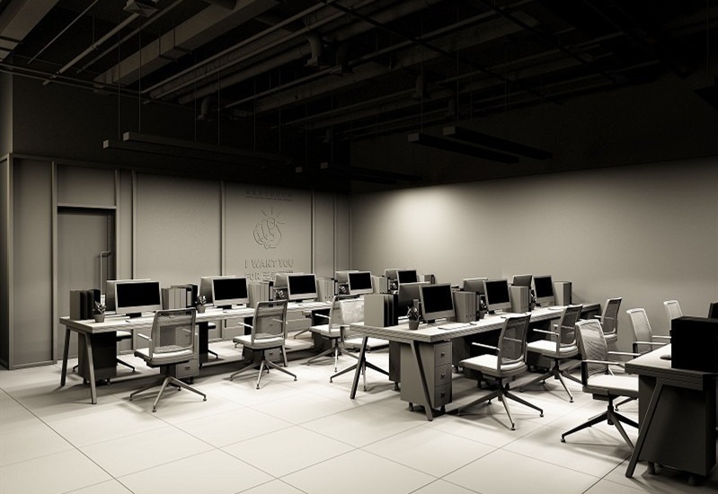 陆家嘴办公室装修设计手游公司办公室