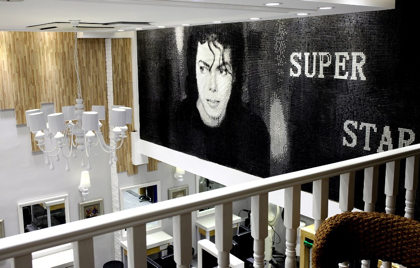 普陀180平米美发店设计装潢图片