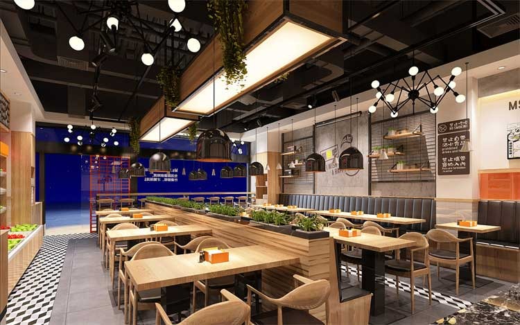 中餐店装修设计布局方案案例