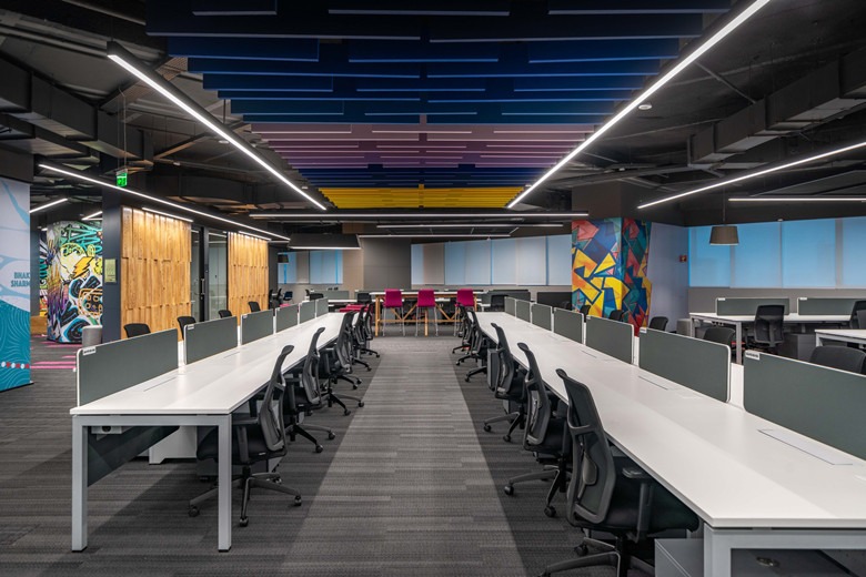 创意工业风金融公司办公室设计装修效果