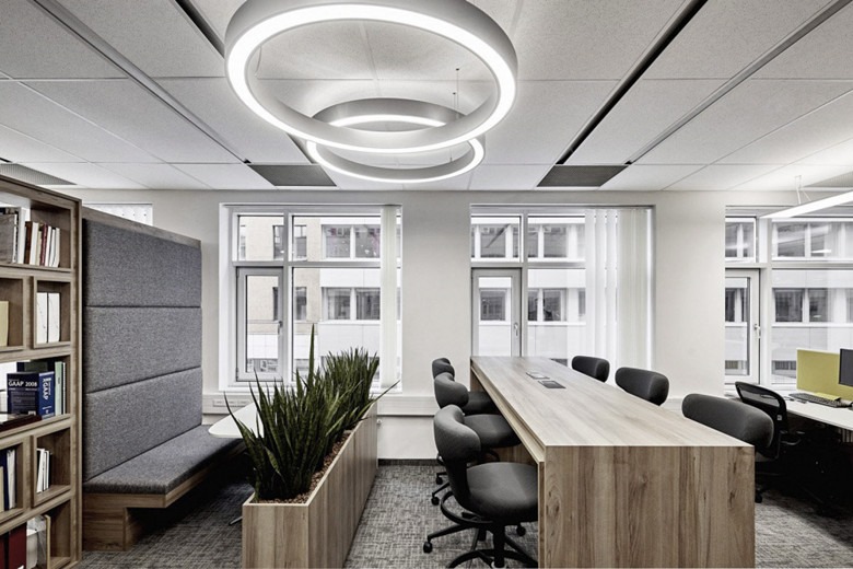 1100平米会计师事务所办公室改造设计效果