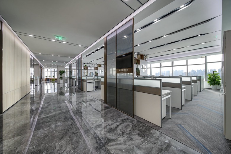 安装公司办公室室内装修设计效果