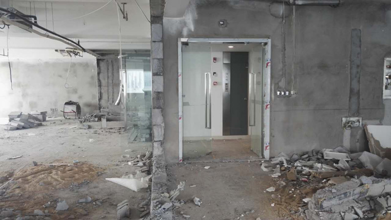 长宁办公室装修复原之前期拆除施工,第2张