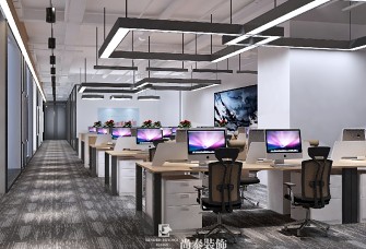松江1300平米数码科技公司办公室设计图,松江1300平米数码科技公司办公室设计图,第3张