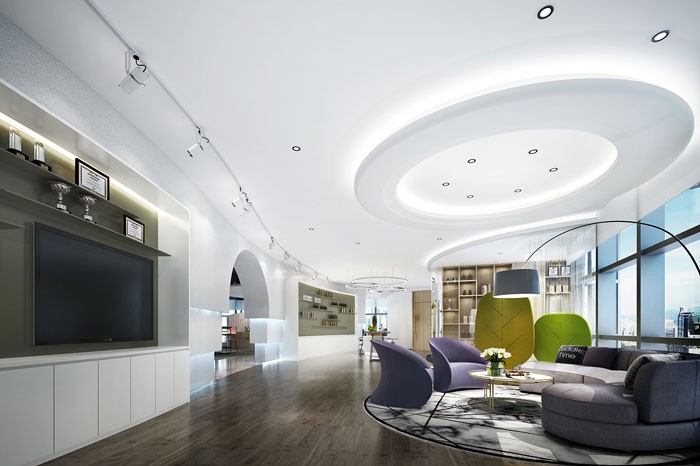 创意工业风金融公司办公室设计装修效果,创意工业风金融公司办公室设计装修效果,第2张