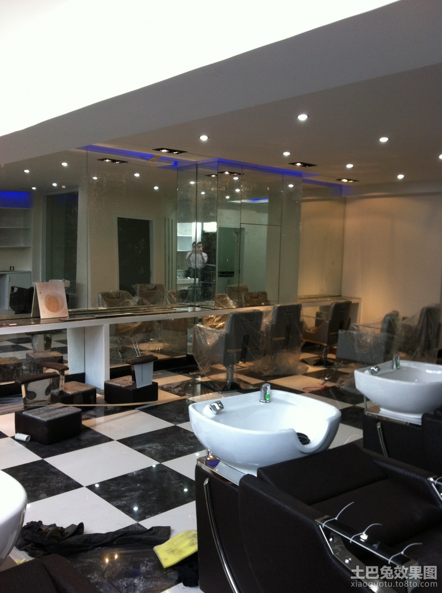 普陀180平米美发店设计装潢图片,普陀180平米美发店设计装潢图片,第1张