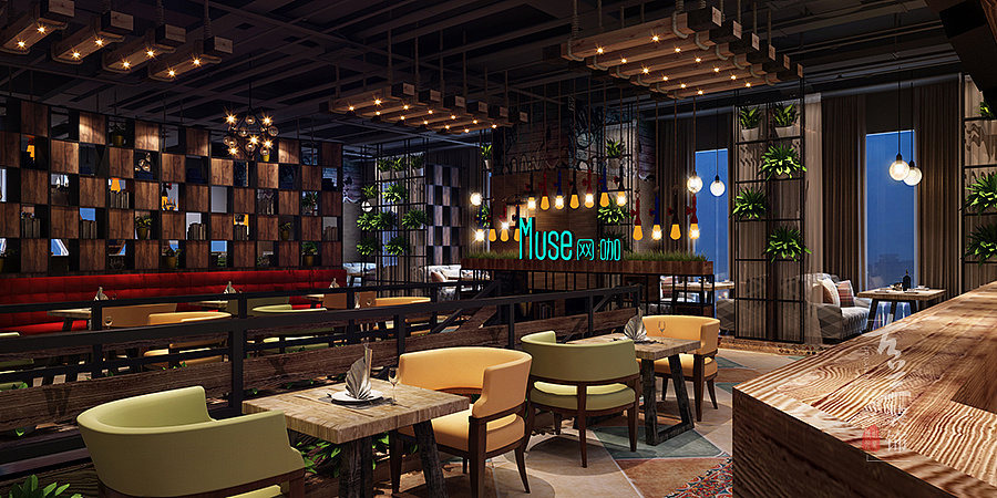 1480平方网咖装修设计效果图片,1480平方网咖装修设计效果图片,第2张