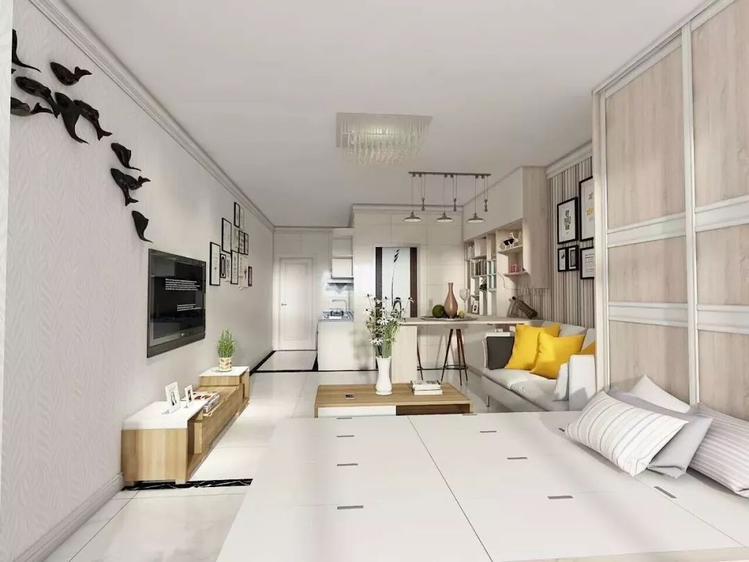 单身挑高公寓装修设计图，打造舒适温馨的小空间,单身挑高公寓装修设计图，打造舒适温馨的小空间,第1张